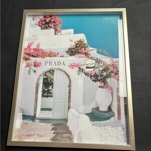 Prada Floral Wall Art in Pink and White